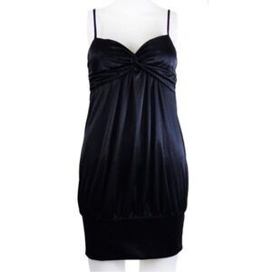 Forever 21 Elegant Black Mini Slip Dress